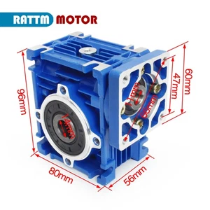 〖US〗 NMRV030 RV30 Schneckengetriebe Getriebe Untersetzungsverhältnis 30:1 für Nema23 Schrittmotor - Bild 1 von 10