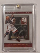 2015-16 Panini Elite Press Proof Alonzo Mourning 08/10 RARE HOF 