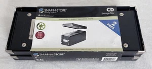 Snap-N-Store CD Aufbewahrungsbox 2er-Pack - 5-1/8" x 5-1/8" x 13-1/4" - SNS01617 NEU - Bild 1 von 5