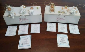 2 Sets Of 3 Heirloom Ornaments From Ashton-Drake Snow Angels Original Box - Bild 1 von 20