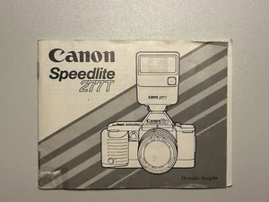 Bedienungsanleitung Manual Canon Speedlite 277T - Photo 1/2