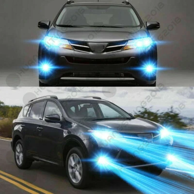 For Toyota RAV4 2013 2014 2015 - 6PC 8000K LED Headlights + Fog Light Bulbs Kit - Image 1 of 4