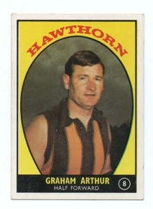 1968 A Scanlens (8) Graham ARTHUR Hawthorn - Picture 1 of 2