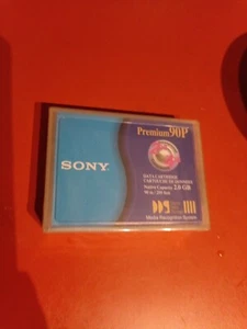 SONY DG90P PREMIUM DATA TAPE CARTRIDGE CAPACITY 2GB NEW &SEALED Vintage - Picture 1 of 2