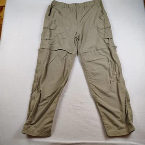 REI Pantalone Donna 14 Beige Tan Convertibile Cargo Utility Escursionismo Esterno - Foto 1 di 9