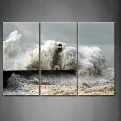 Lighthouse Wall Art Lighthouse Gift Canvas Picture Wall Decor The Picture Pri... - Image 1 of 4