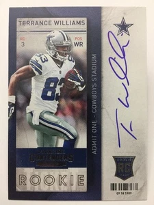 Biglietto Terrance Williams RPS Rookie Auto 2013 Panini Contenders Football SSP - Foto 1 di 2