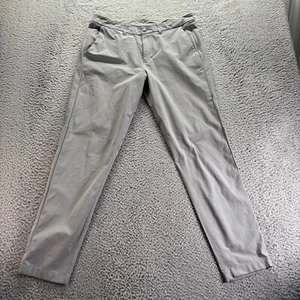 Pantalone Lululemon Commission Uomo 34x32 Grigio Warpstreme Elasticizzato Slim Viaggio - Foto 1 di 10