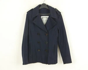 Tommy Hilfiger Jeans Donna M Lana con Bottoni Giacca Doppio Petto Pisello Navy - Foto 1 di 4