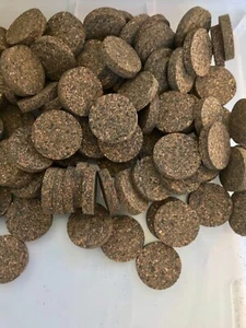 Anelli in Sughero 12 Grani Misti Gommati #51, 1 1/4"" x 1/4""Solidi, Blowout! - Foto 1 di 1