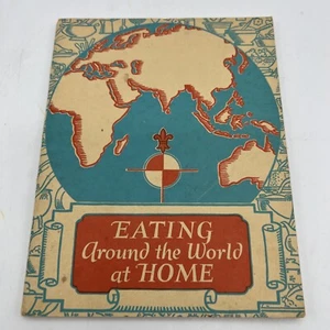 1943 National Missions Cookbook Eating Around The World at Home Multi Courses - Imagen 1 de 12