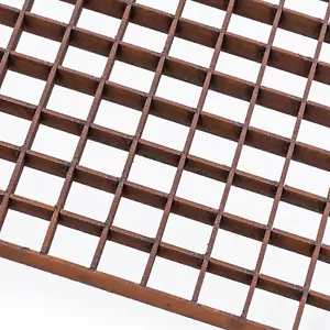 Gitterrost aus Corten 1000x1000mm / 30x2mm / 30x30mm Cortenstahl Korten Edelrost - Bild 1 von 4