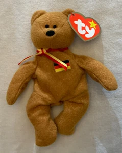 TY Teenie Beanie Babies International Bears II Germania The Bear McDonald’s MWMT - Picture 1 of 2