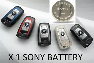 1 X CR2450 SONY PORTACHIAVI TELECOMANDO BATTERIA BMW F10 F20 F30 1 5 7 X 3 X5 X6 3 SERIE - Foto 1 di 1