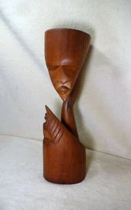 African art sculpture - two face's - Picture 1 of 4