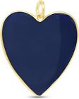 30MM X 23MM Trendy Neon Candy Enamel Large Heart Pendant 14K Yellow Gold Plated