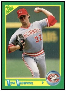 1990 Score #165 Tom Browning NM - Picture 1 of 2