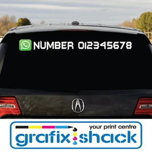 LARGE CUSTOM TEXT PERSONALISED VINYL DECAL CAR STICKER SOCIAL MEDIA BUSINESS #03 - Picture 1 of 5