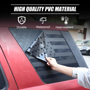 Car Trunk Side Window US Flag Sticker For Land Rover Freelander 2 L359 2007-2015 - Picture 1 of 12