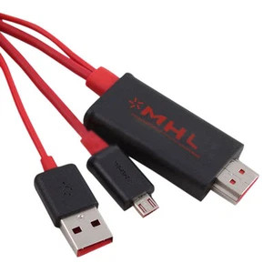 Cavo adattatore MHL pr Samsung Galaxy NOTE 1 N7000 cavo HDMI TV AV 2m. 2 metri - Foto 1 di 1