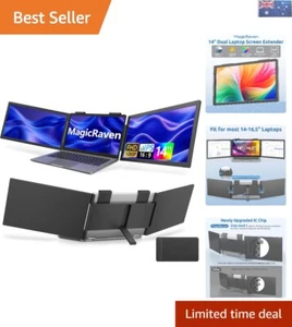 Lightweight 14" 1080P Dual Laptop Monitor - Eye Care Tech & USB-C Connection - Picture 1 of 11