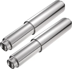 2 Pieces Universal Plastic Spring Loaded Toilet Paper Holder Roller Replacement, - Picture 1 of 12