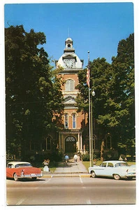 Court House Cars La Grange Indiana 1958c Postkarte - Bild 1 von 1