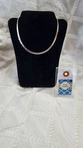 Vtg “ Silver Sue ” 924 Sterling Silver Collar Choker Necklace Classic Design - Picture 1 of 5