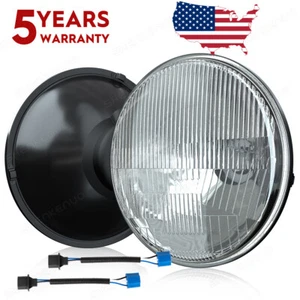 Pair For Ford Deluxe 1939-1951 7" Inch Round LED Headlights Lamp Housing New - Picture 1 of 15