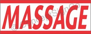 1.5'X4' MASSAGE BANNER Sign Beauty Spa Therapy Chinese Asian Health Wellness - Picture 1 of 3