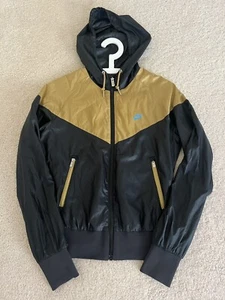 Nike Woman Dry Fit Sports full Zip Long sleeves Jacket Gold Black Size XS $28 - Picture 1 of 11