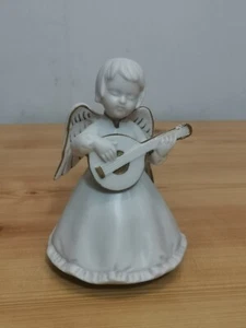 Vintage Schmid Musical Wind-Up Rotating Christmas Angel Figurine -Plays Lullaby - Picture 1 of 5