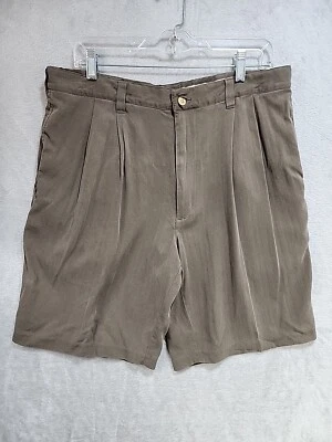 Pantalones Cortos Relajados Jamaica Jaxx Para Hombres 36 Marrón Seda Foto 1 de 4