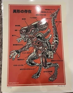 Brad McGinty, Anatomical Guide To The Xenomorph, Anatomy of the Alien Print 9x12 - Picture 1 of 1
