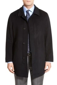 Hart Schaffner Marx 'Douglas' Classic Fit Wool & Cashmere Overcoat - Black - 44L - Picture 1 of 11