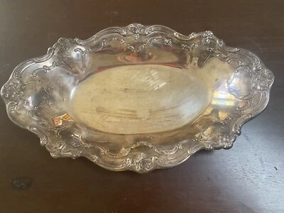 Bandeja de pan Gorham vintage plateada #YC1311 12,5" X 7,75" necesita pulido Foto 1 de 4