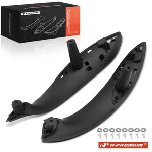 A-Premium 2x Rear Black Interior Door Pull Handle Trim for BMW 3-Series F30 F31 - Picture 1 of 8