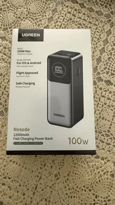 UGREEN Nexode Power Bank 12000mAh 100W Portable Fast Charger, Digital Display - Picture 1 of 3