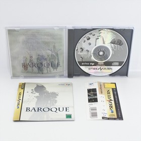 Sega Saturn BAROQUE Clear Sheet Spine * 3264 ss