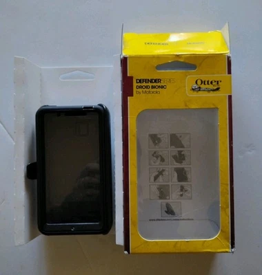 Funda de teléfono Otterbox Defender Series para Droid Bionic de Motorola negra Foto 1 de 4