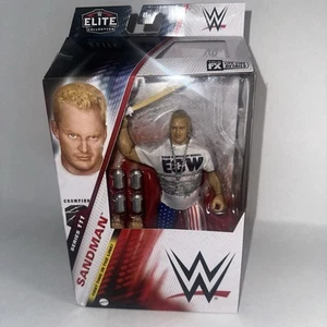 WWE Elite Collection Sandman Series 111 Mattel Wrestling Chase Red White Blue - Picture 1 of 6
