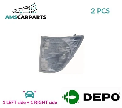 INDICATOR LIGHT BLINKER LAMP PAIR FRONT 440-1507L-WE LORO 2PCS NEW - Image 1 of 4