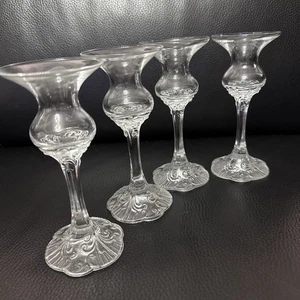 Rosenthal Crystal Classic Rose MONBIJOU Candlesticks Candle Holders, 6" Set of 4 - Foto 1 di 8
