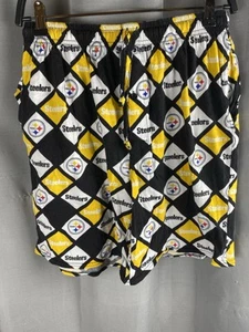 NFL Pittsburgh Steelers Mens Sz M Pajama Sleep Shorts Drawstring Waist - Picture 1 of 8