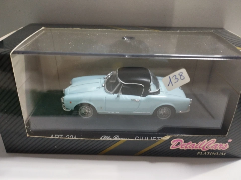 Detailcars 204 Alfa Romeo Giulietta 1959 With Hard Top Scala 1/43 - Immagine 1 di 1