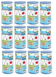 Replacement Intex Type A Pool Filter Cartridge 12Pack - Picture 1 of 5