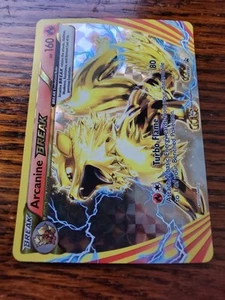 LP! - Arcanine BREAK XY180 Full Art Black Star Promo Pokemon TCG Card - Picture 1 of 3