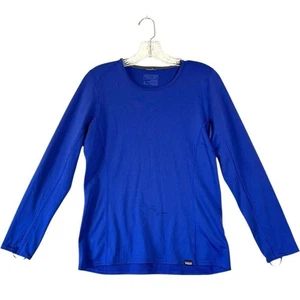Patagonia Donna Capilene Baselayer Polartac Blu Termico Tg Media Sci Neve - Foto 1 di 10