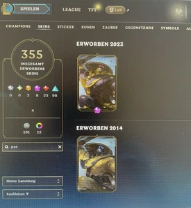 Cuenta League Of Legends EUW - 355 Skins (Pax Jax) - Imagen 1 de 8