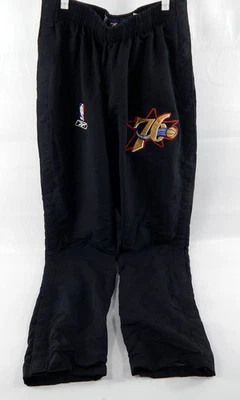 2004-05 Philadelphia 76ers Allen Iverson #3 Game Used Black Warm Up Pants 38 753 - Image 1 of 4